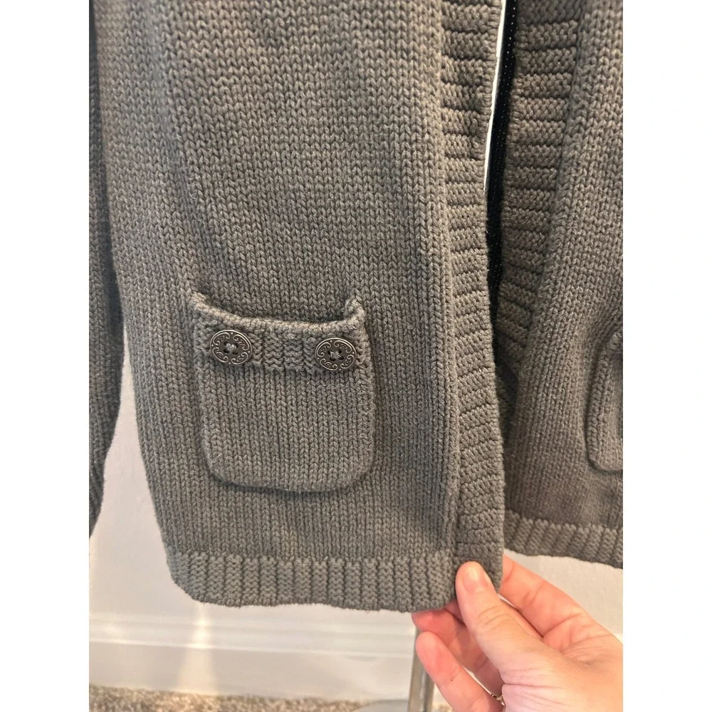 Hanna Andersson‎ Girls Gray Button Front Cardigan